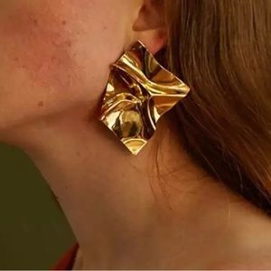 Gold Statement Earrings